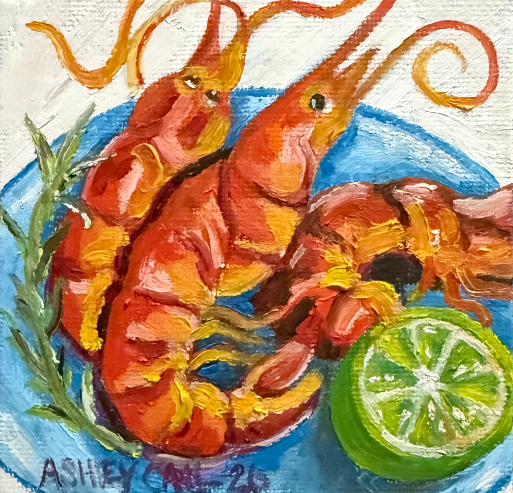 Mazatlán on a Plate - 4x4 Original Painting