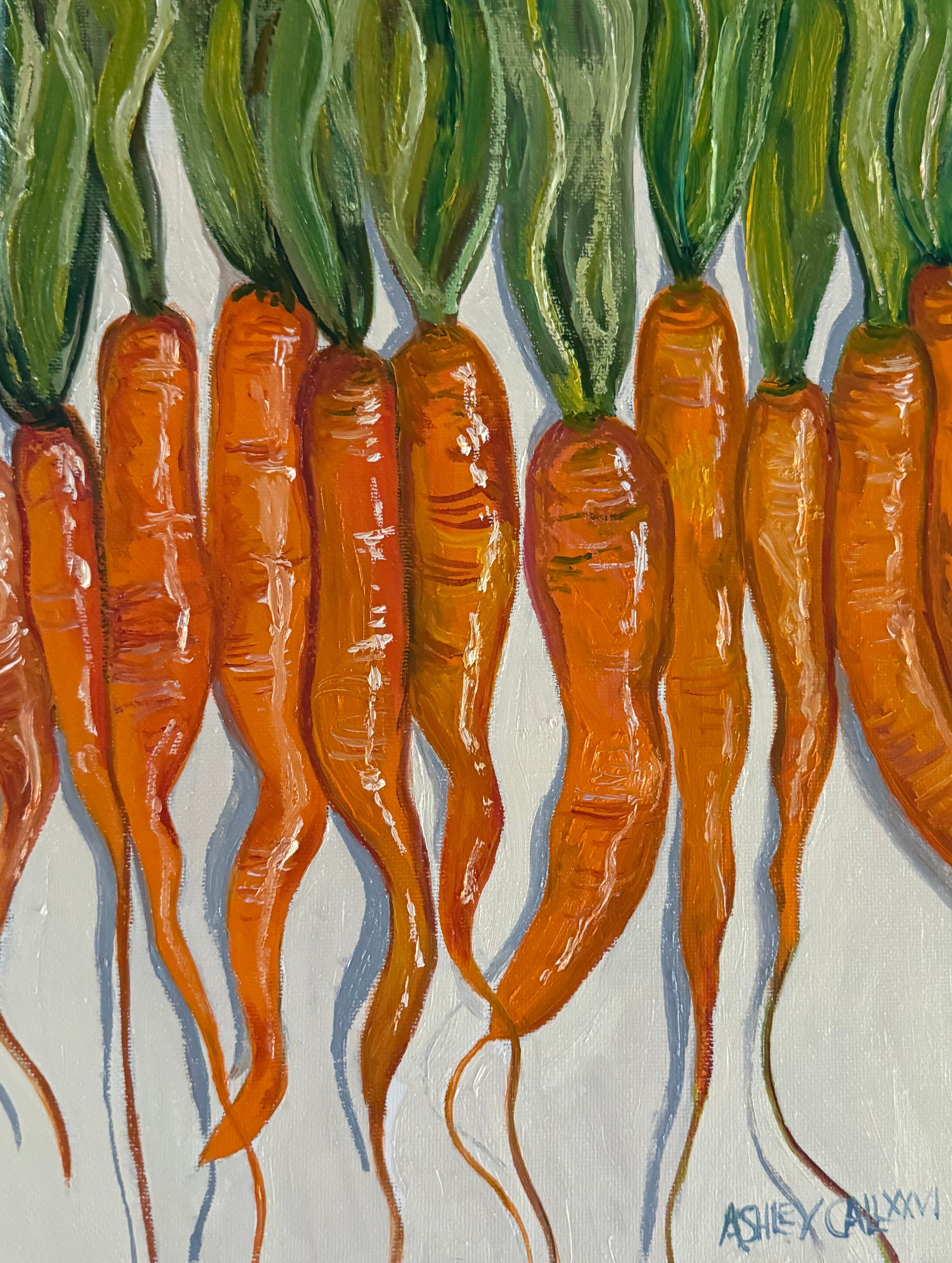 All in a Row - 9x12 Original Painting